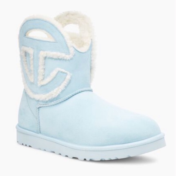 🆕UGG X TELFAR BABY BLUE CLASSIC SHORT MINI LOGO TELFAR LIMITED EDITION BOOTS - Picture 7 of 9